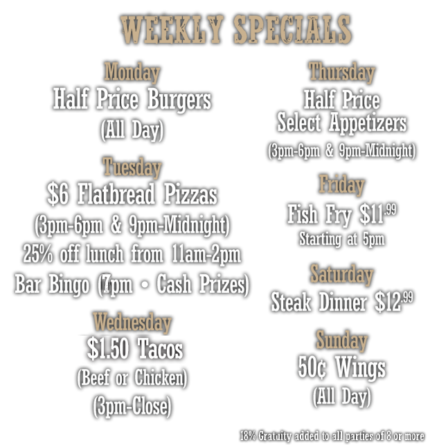 Weekly Specials