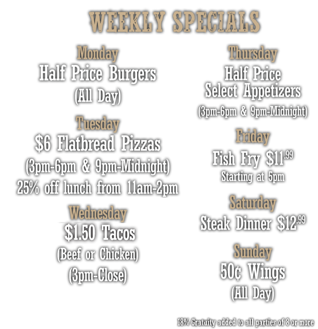 Weekly Specials