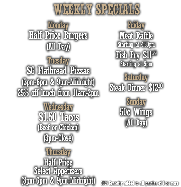 Weekly Specials