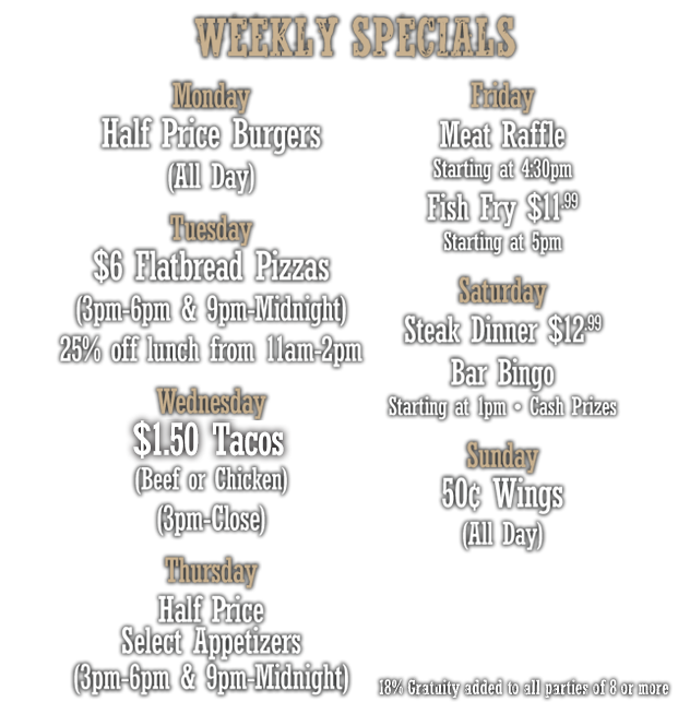 Weekly Specials